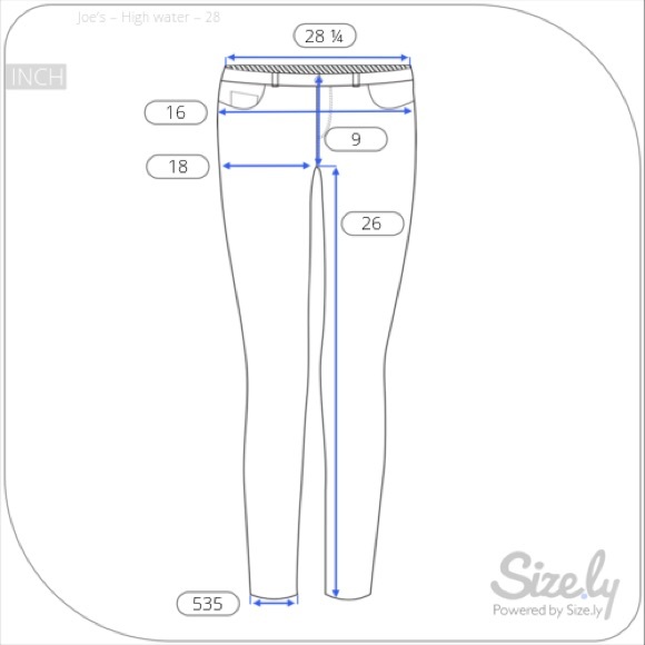 🤚SOLD✋Joe’s Women’s High Water Jeans snake sz 28 - Picture 8 of 8